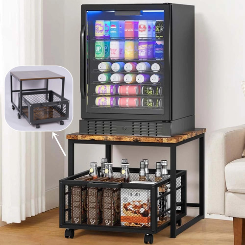 Fridge stand with storage - with,
