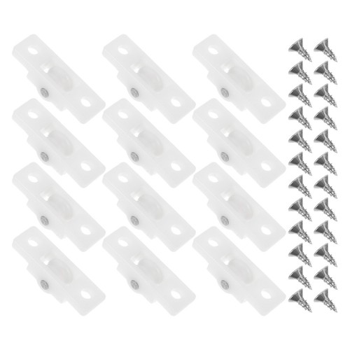 12pcs durable white - white, sliding